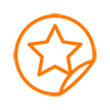 Star sticker icon