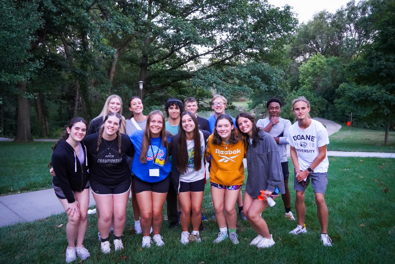 Students posing for a group photo