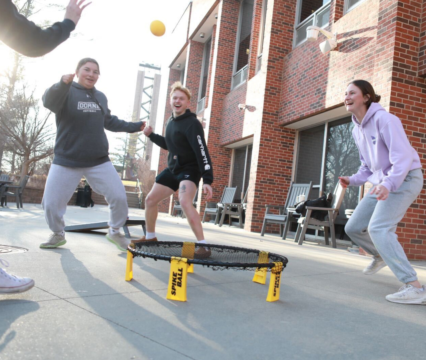 Doane students playing