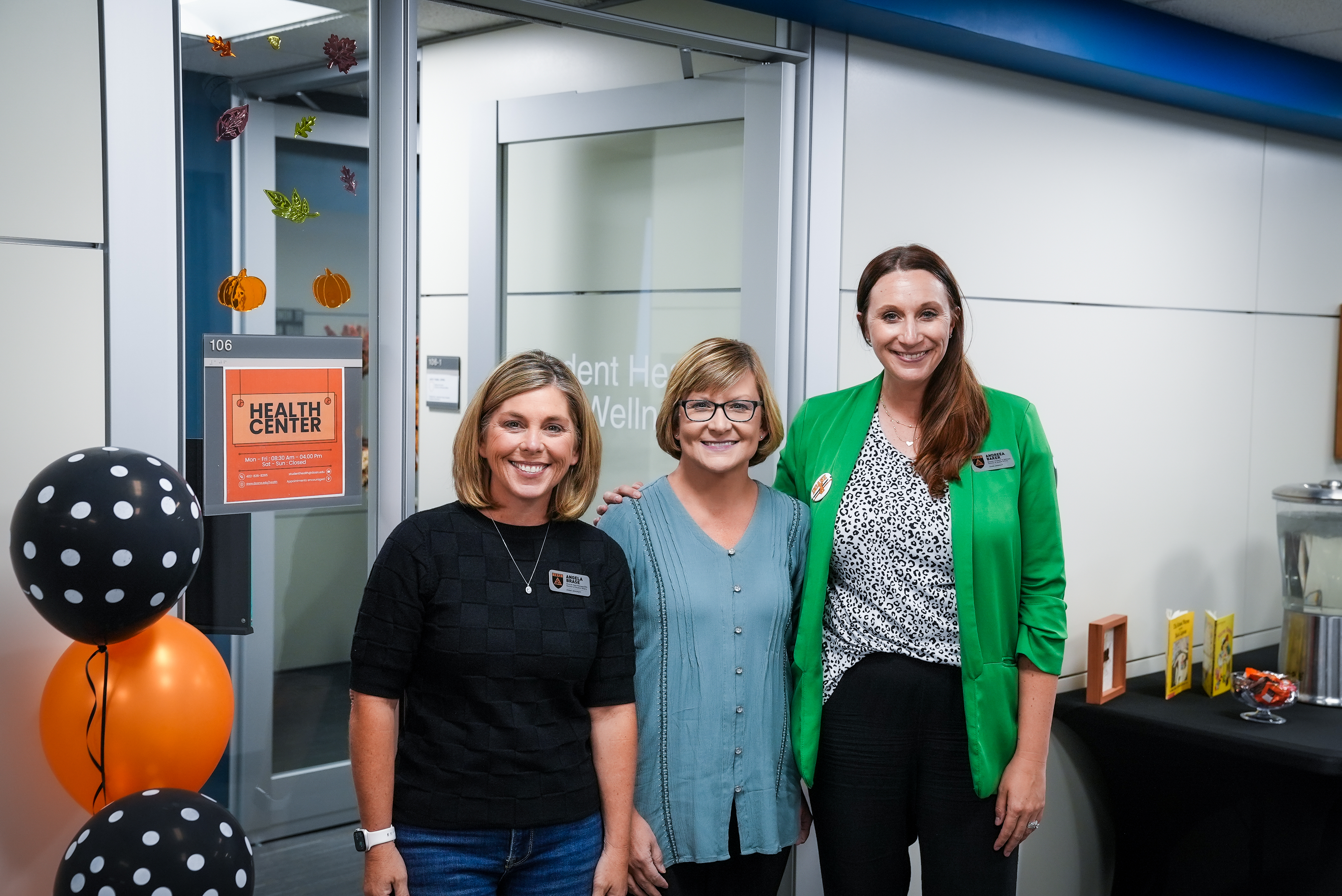 the student health wellness center staff at Doane University