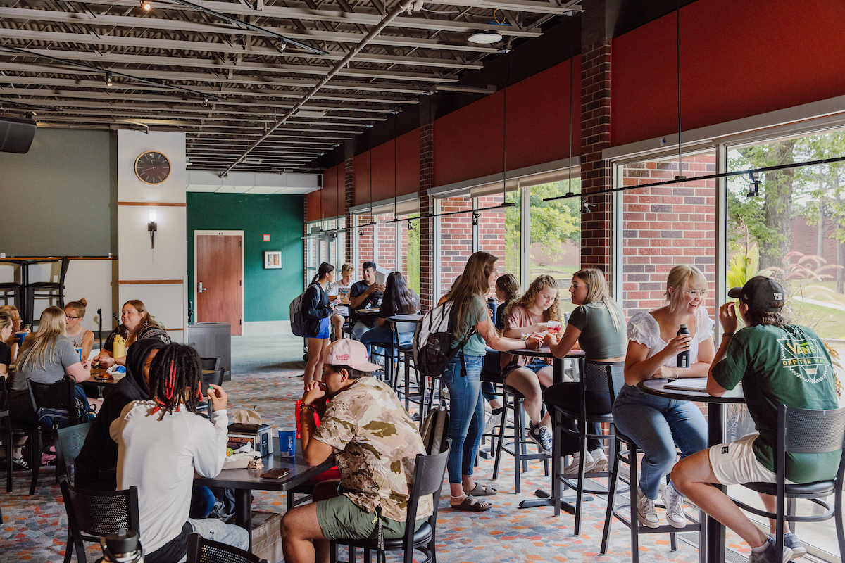 Students at Lakeside Coffee