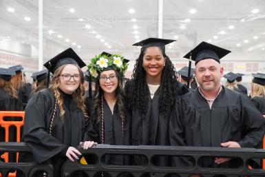 Students at the 2024 Doane winter commencement